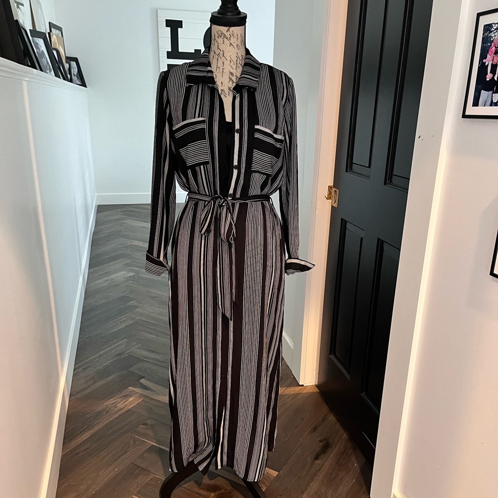 Long Black and White Peyton Jenson Dress